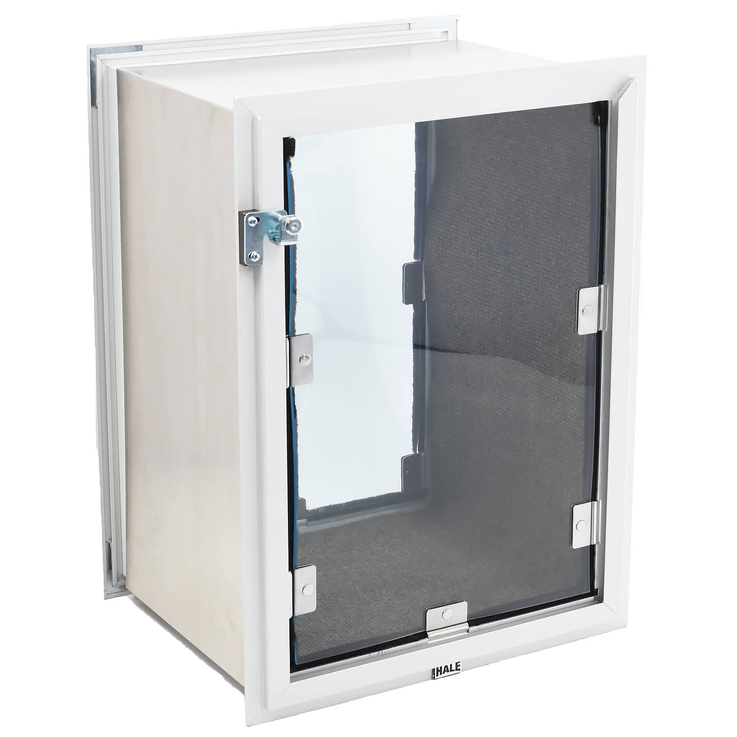 Hale Pet Door for Walls - Small Medium White Double Flap