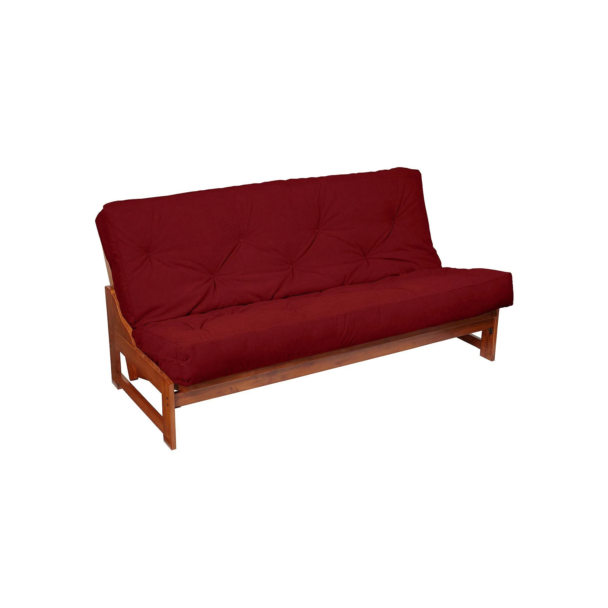 Mozaic 6-in. Faux Suede Futon Mattress, Red, Twin