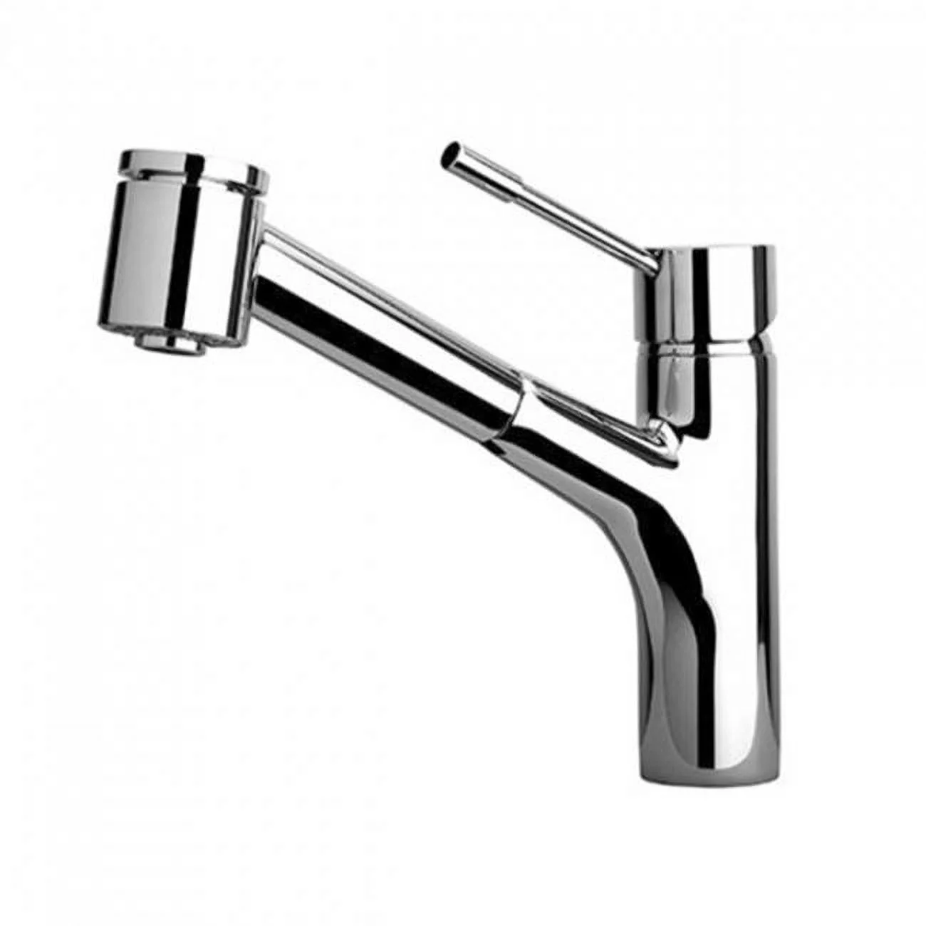 LaToscana Handmade Elba Single Handle Pull-Out Kitchen Faucet Chrome Finish
