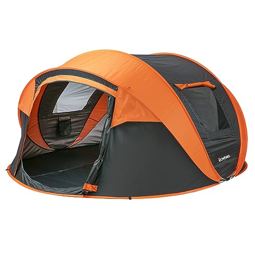 EchoSmile Camping Instant Pop Up Tent, 2/4/6/8/10 Person, Water Resistant Dome, Easy Setup for Camping Hiking and Outdoor, Portable with Carry Bag