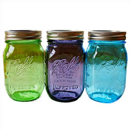 Complete 100th Anniversary Set - American Heritage Vintage Collection Ball Mason Jars (1) Each Blue, Green, Purple - Highly Coll