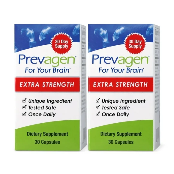 Prevagen Extra Strength Capsules, 30ct 2 Pack, Prevagen with Apoaequorin & Vitamin D - Kansas Nuitrition - HNZSDS