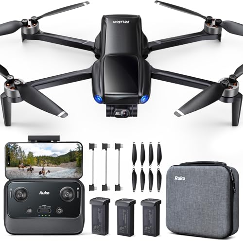 Ruko U11MINI 4K, Drones with Camera for Adults 4K Video 8K Photo, Under 249g, 3-Axis Gimbal EIS, 20000ft FPV Transmission, AI Takeoff/Landing