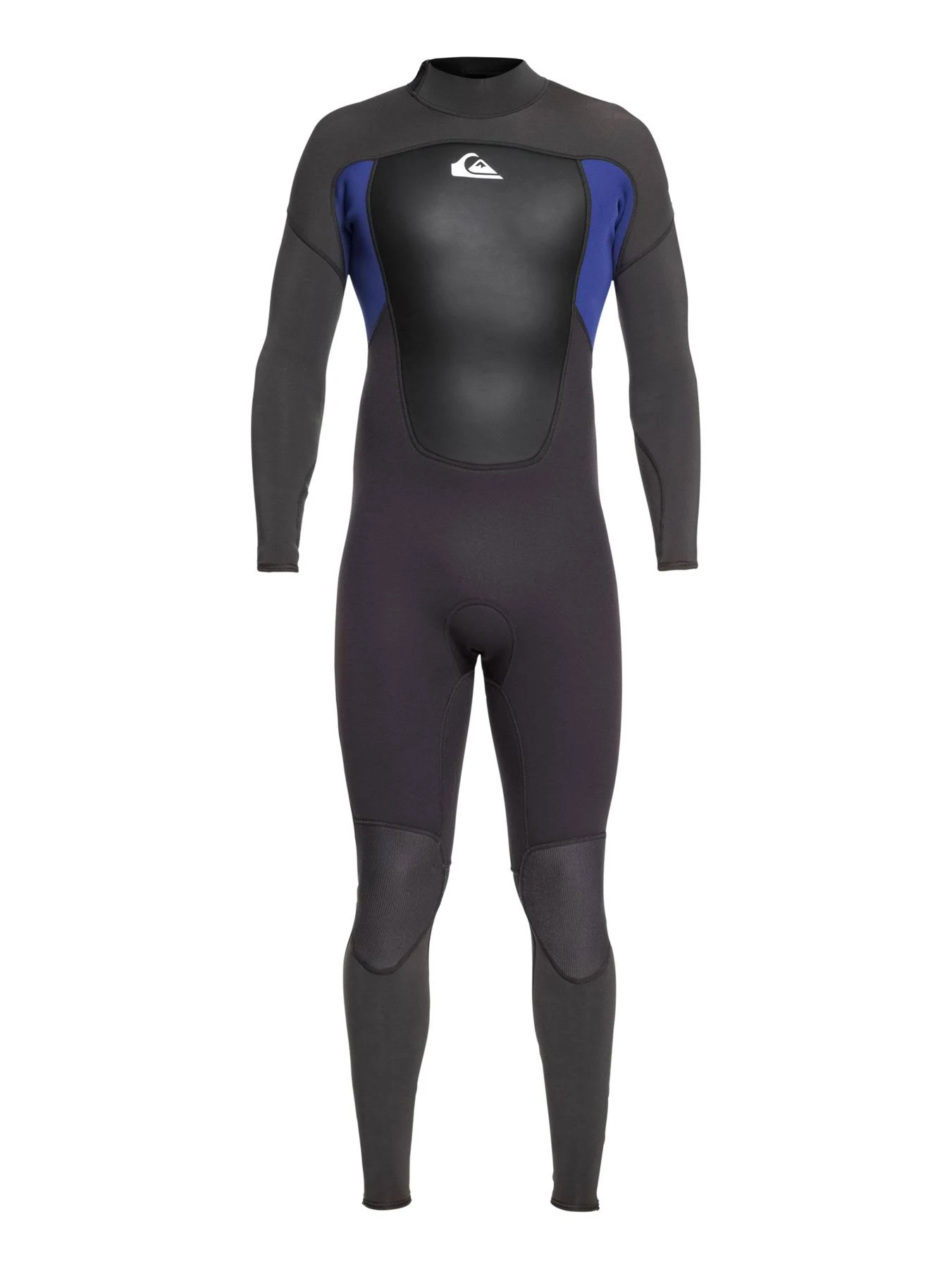 Quiksilver 3/2mm Prologue Back Zip Mens Wetsuit - Jet Black Nite Blue