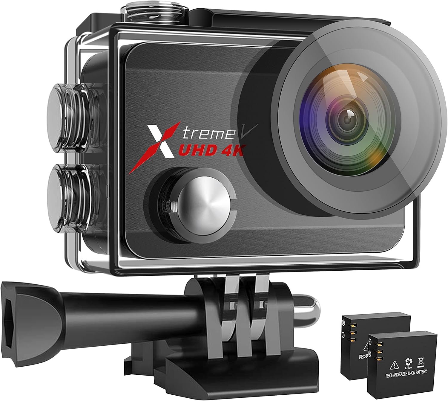 CAMPARKCAMERA Waterproof Action Camera 4K 60FPS 20MP Underwater Camera Camcorder 40M 170 ° Wide Angle Camera with Touch Screen Stabilizer 2