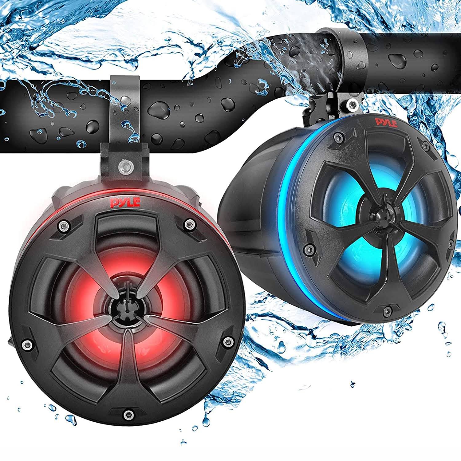 Pyle Plutv45btr Waterproof 2 Way 4 inch 800W Marine Grade Tower Speakers System at VM Express
