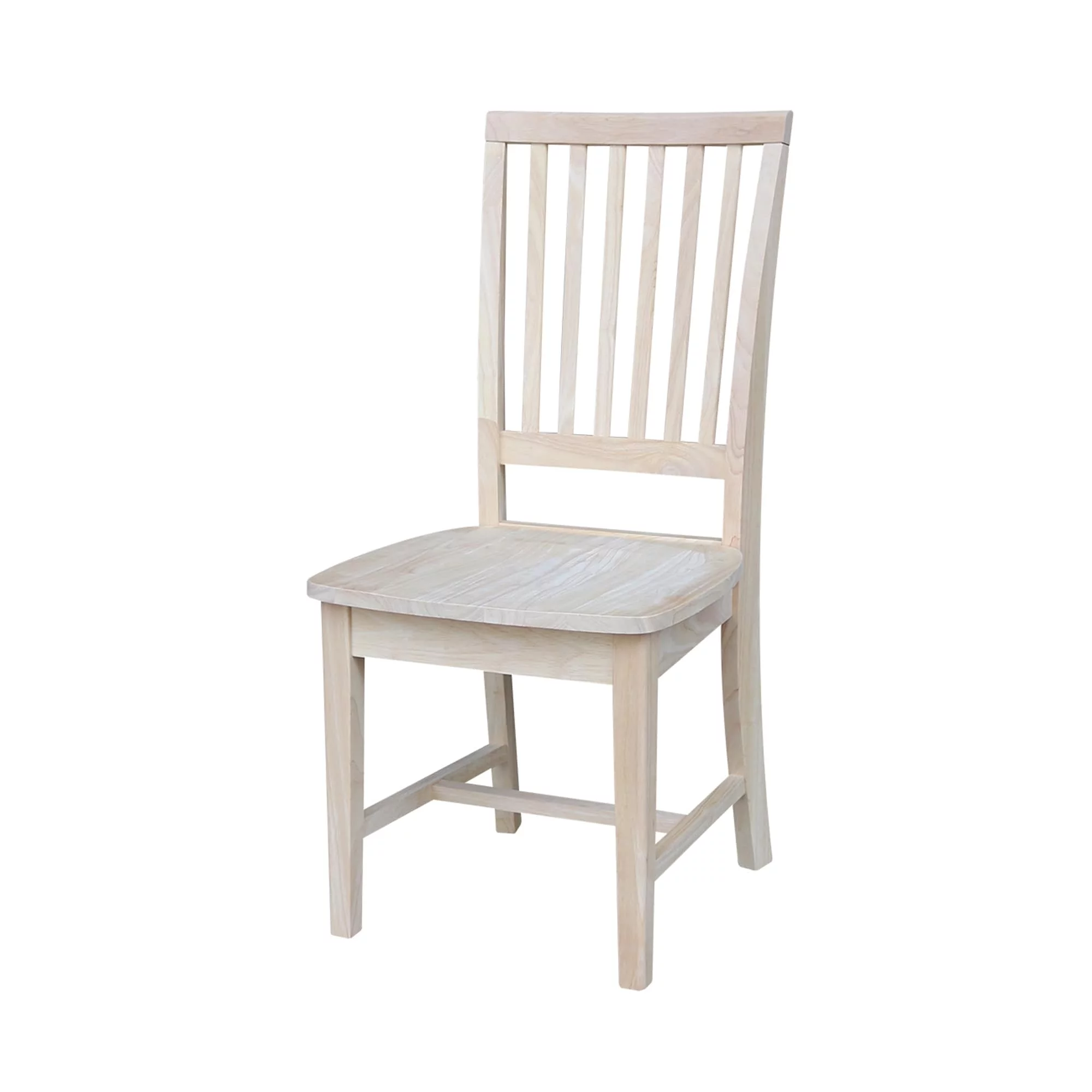 The Gray Barn Solid Wood Mission Side Chairs, Set of 2 Unfinished Wood Finish