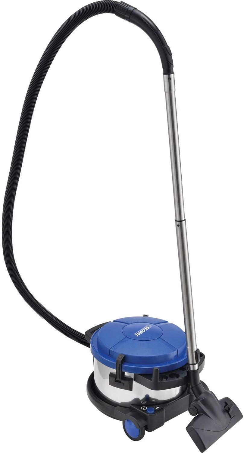Global Industrial 4 Gallon HEPA Canister Vacuum, Stainless Steel