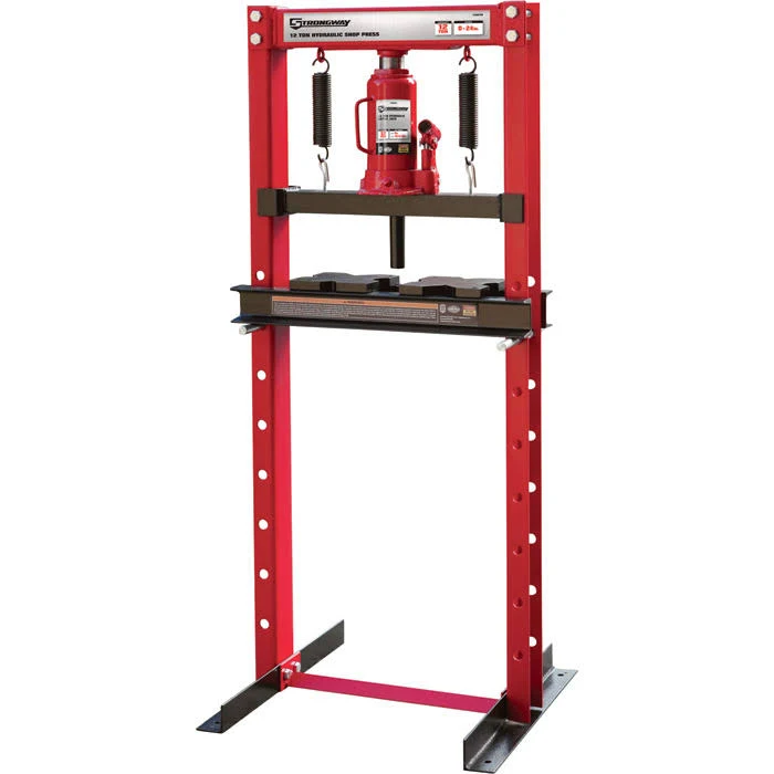 Strongway Hydraulic Shop Press - 12-Ton Capacity NTY12003