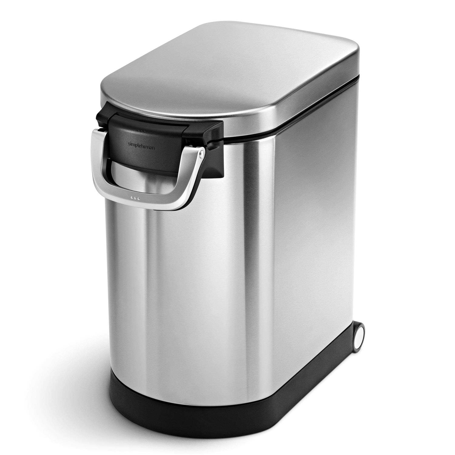 simplehuman Medium Stainless Steel Pet Food Storage Can - Pet Supplies online store