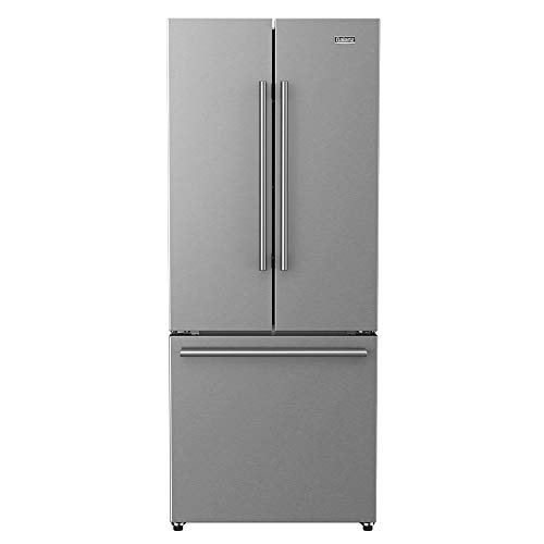 Galanz 3 French Door Refrigerator with Bottom Freezer & Adjustable Thermostat
