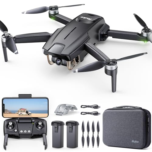 Ruko F11MINI Drone with Camera 4K, Under 249g, 60 Mins Flight with 2 batteries, 5GHz Transmission, GPS Auto Return, Brushless Motor