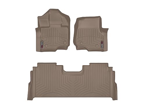 WeatherTech Custom Fit FloorLiners for Ford F-150 (SuperCrew, Bucket Seats), F-150 Lightning, F-150 Raptor