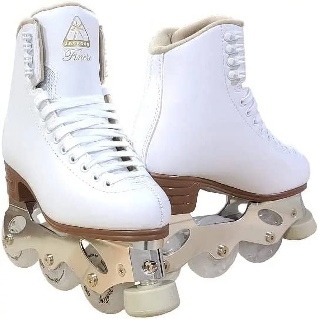Jackson Atom Inline Roller Skates - Finesse Skate Package 200 (Size 8, Adult)