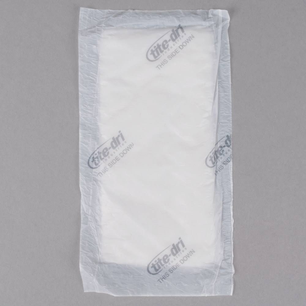 White 4x22 x 7x22 Absorbent Meat, Fish and Poultry Pad 50 Grams - 2000/Case