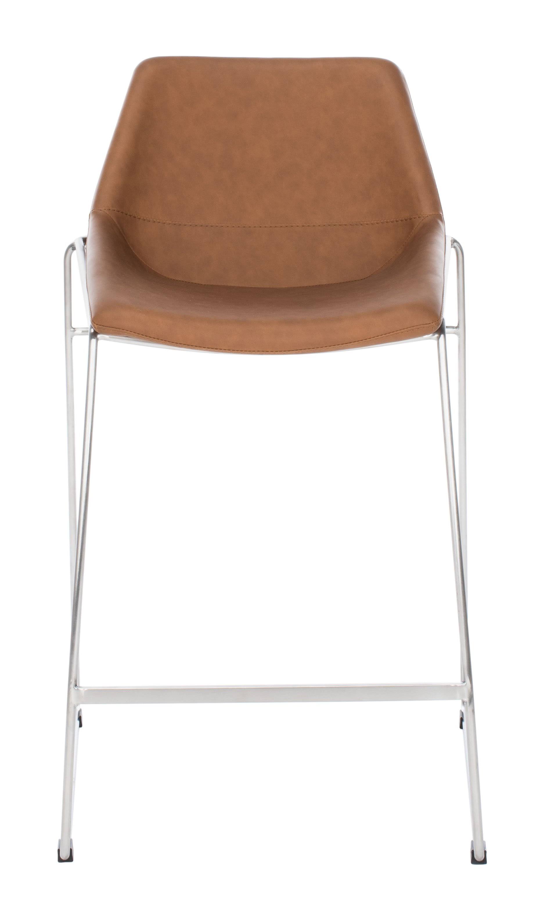 Safavieh Alexis Mid-Century Counter Stool, Cigar Brown