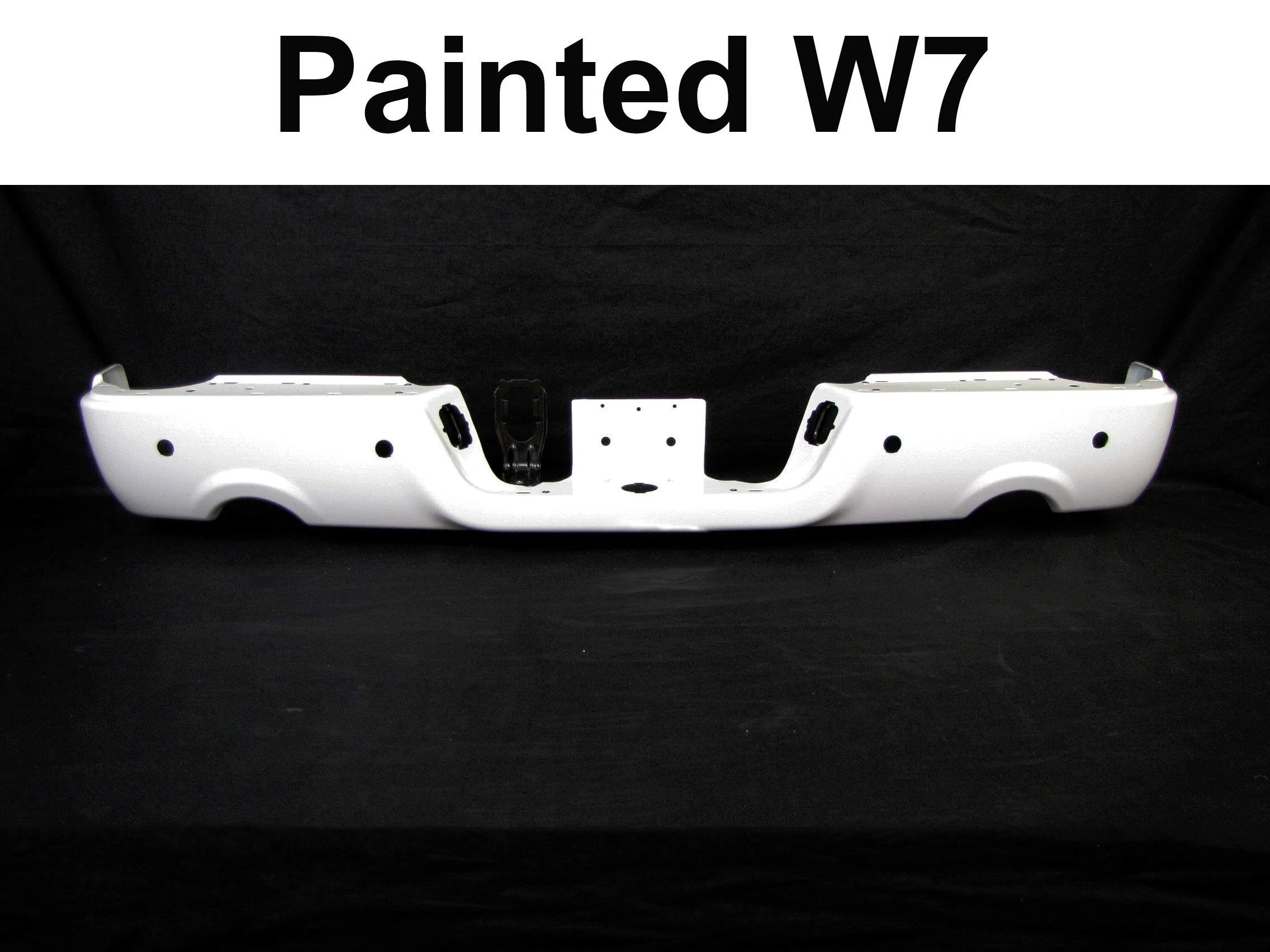 Ride Catalog Painted Bright White Rear Bumper Face Bar (with Sensor Hole, with Dual Exhaust Cut-Outs) for 2009-2013 Dodge Ram 15