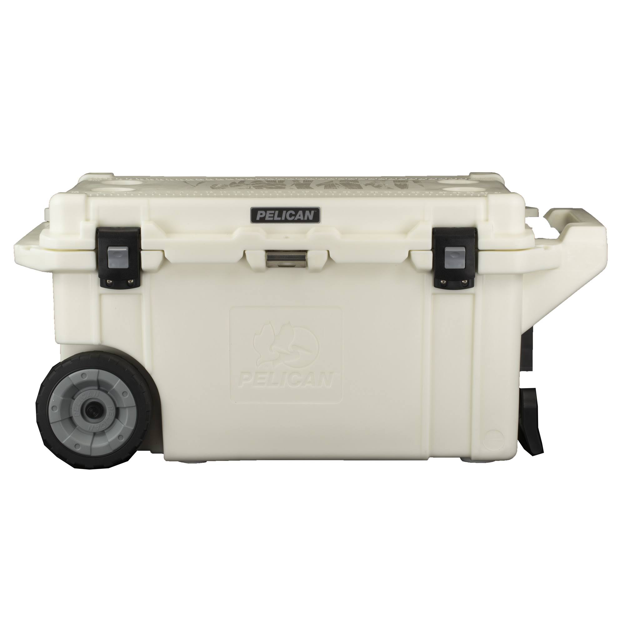 Pelican 80qt Elite Cooler, Wheeled, White