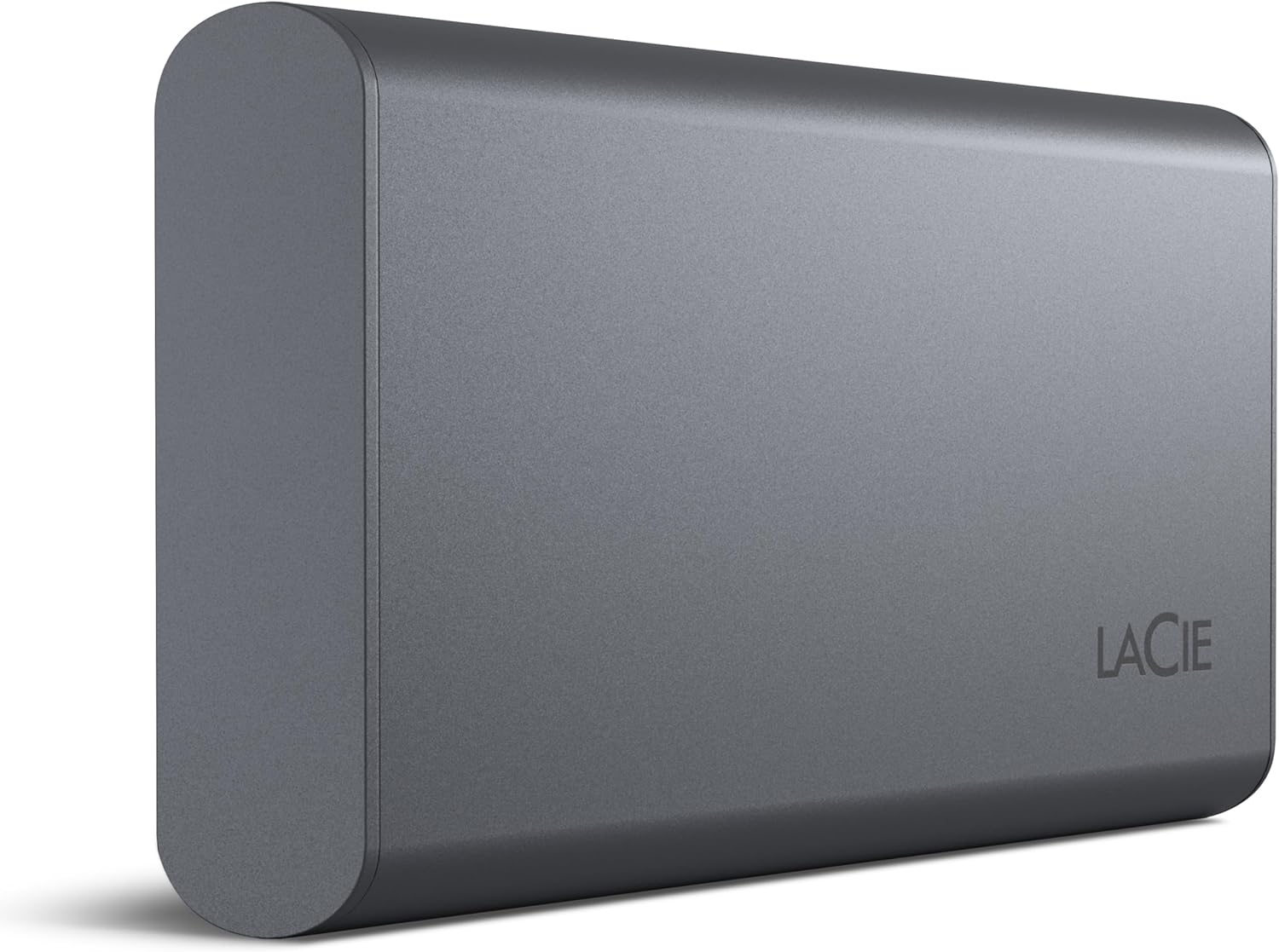 LaCie Mobile Drive SECURE 2TB External Solid State Drive Portable SSD - Space Grey, USB-C 3.2, for PC and Mac, recycled materials