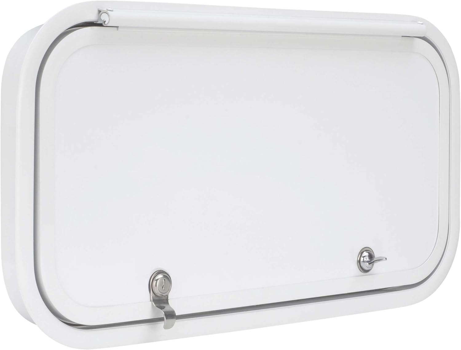 RecPro RV Baggage Door 24 Wide x 12 High with Rounded Corners for RVs| Compartment Storage Doors with Top Hinge for Campers | Trailer Compartment
