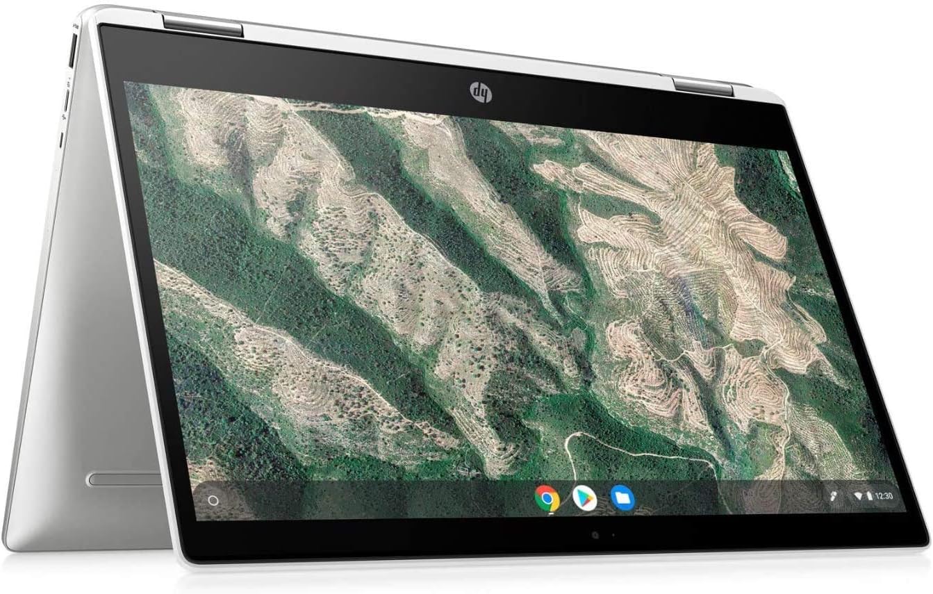 HP 2-in-1 Convertible Chromebook, 14inch HD Touchscreen, Intel Quad-Core Pentium Silver N5030 Processor Up to 3.10GHz, 4GB Ram, 128GB SSD