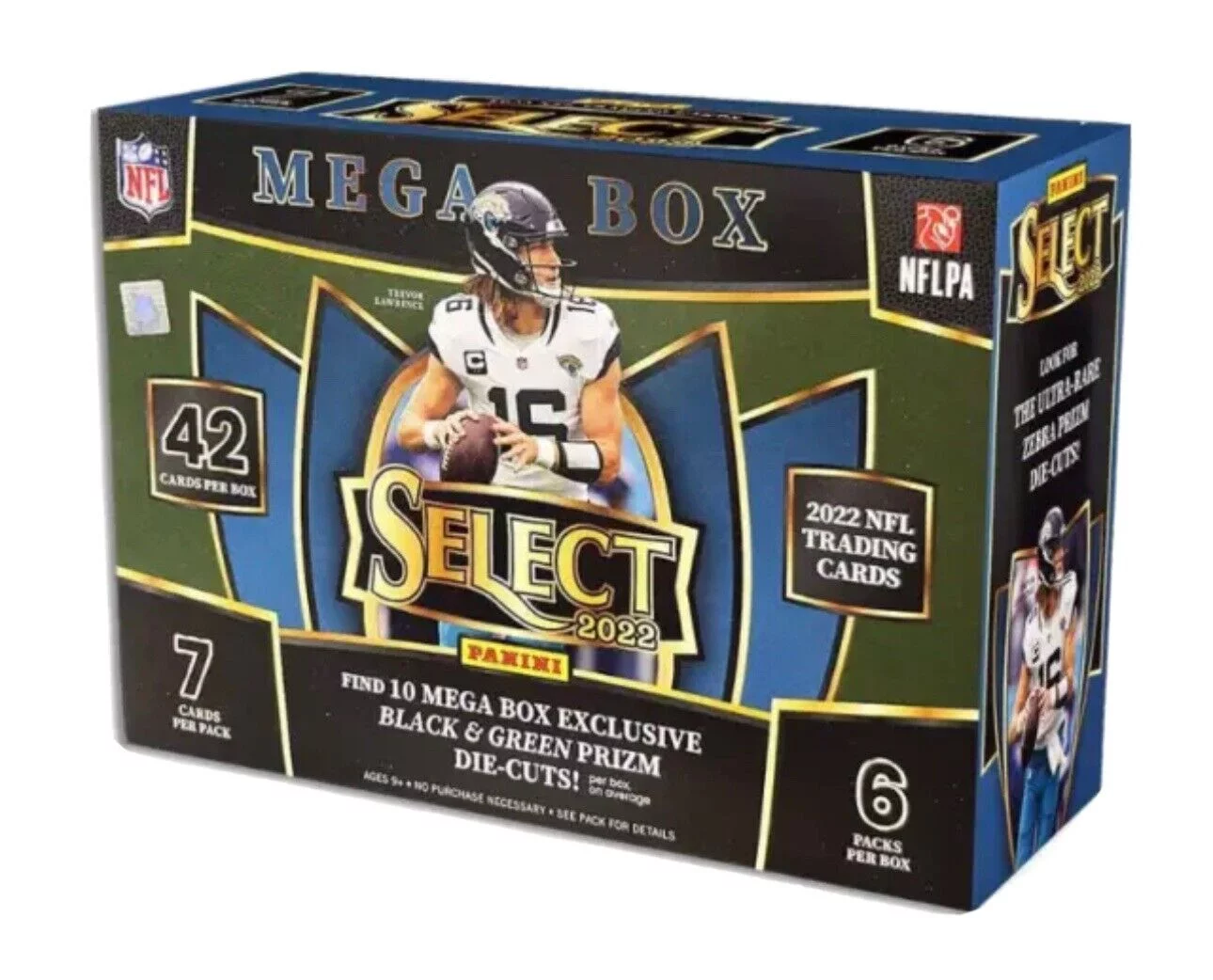 2022 Panini NFL Select Football Trading Card Mega Box - Radiant Selections
