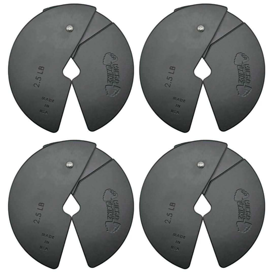 Micro Gainz NEW 125Lb Dumbbell Fractional Weight Plates 4 Piece - Sports Supplies Online Store