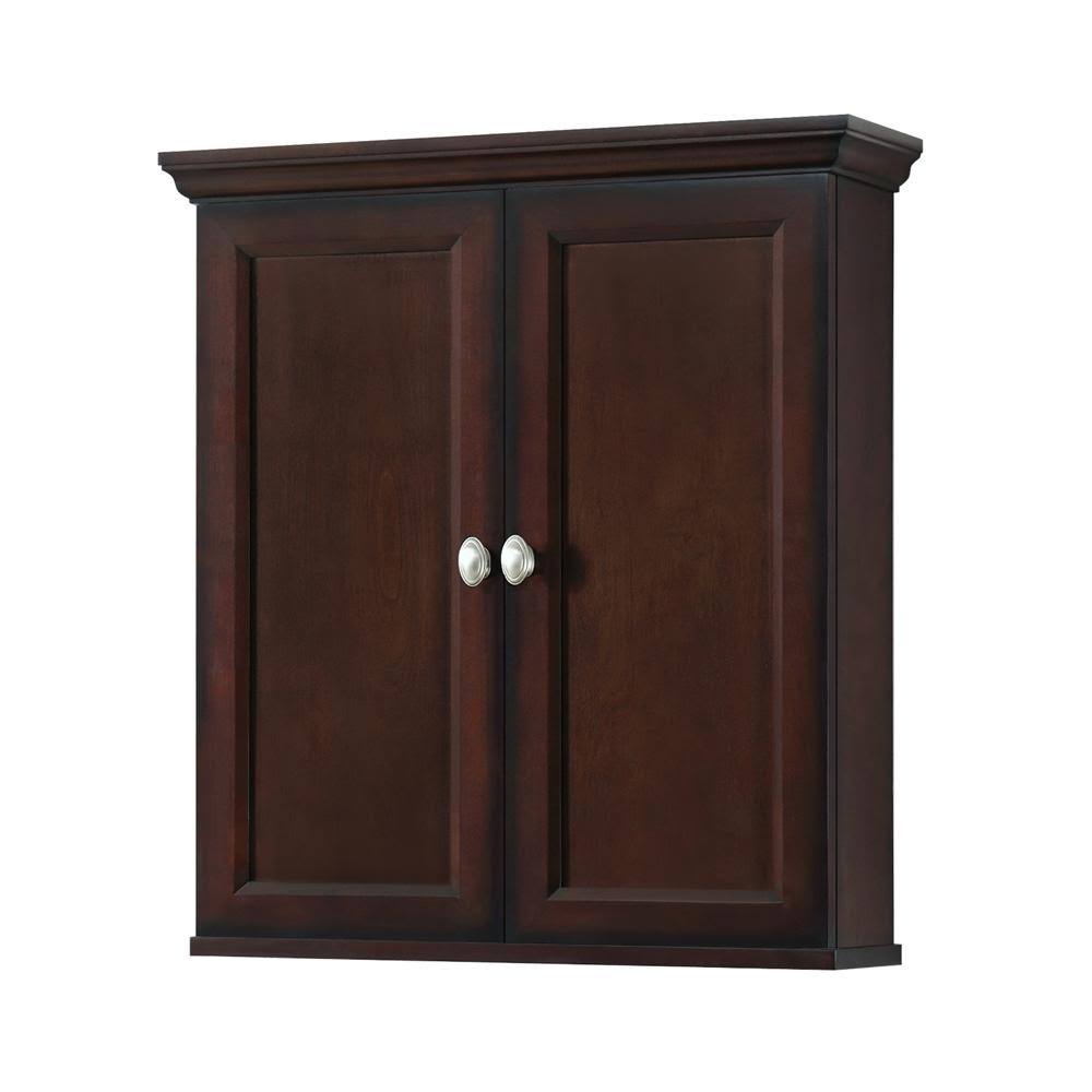 Home Decorators Teagen 25 in. W Wall Cabinet in Dark Espresso