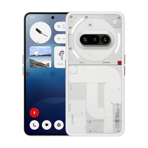 Nothing Phone (3a) Smartphone, 6.77" 120Hz AMOLED Display, 50MP Triple Camera System, Snapdragon 7s Gen3 Processor, Bluetooth 5.4, IP64 Waterproof