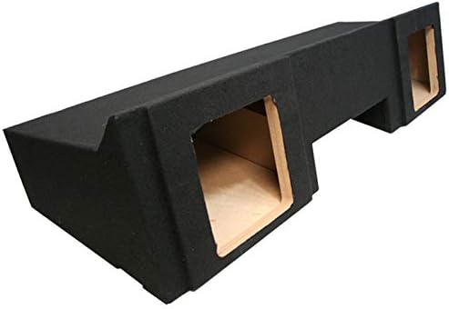 Compatible with Chevy Silverado or GMC Sierra Full Size Extended Cab Truck 1999-2006 Dual 10 Subwoofer Kicker Square Sub Box Speaker Enclosure