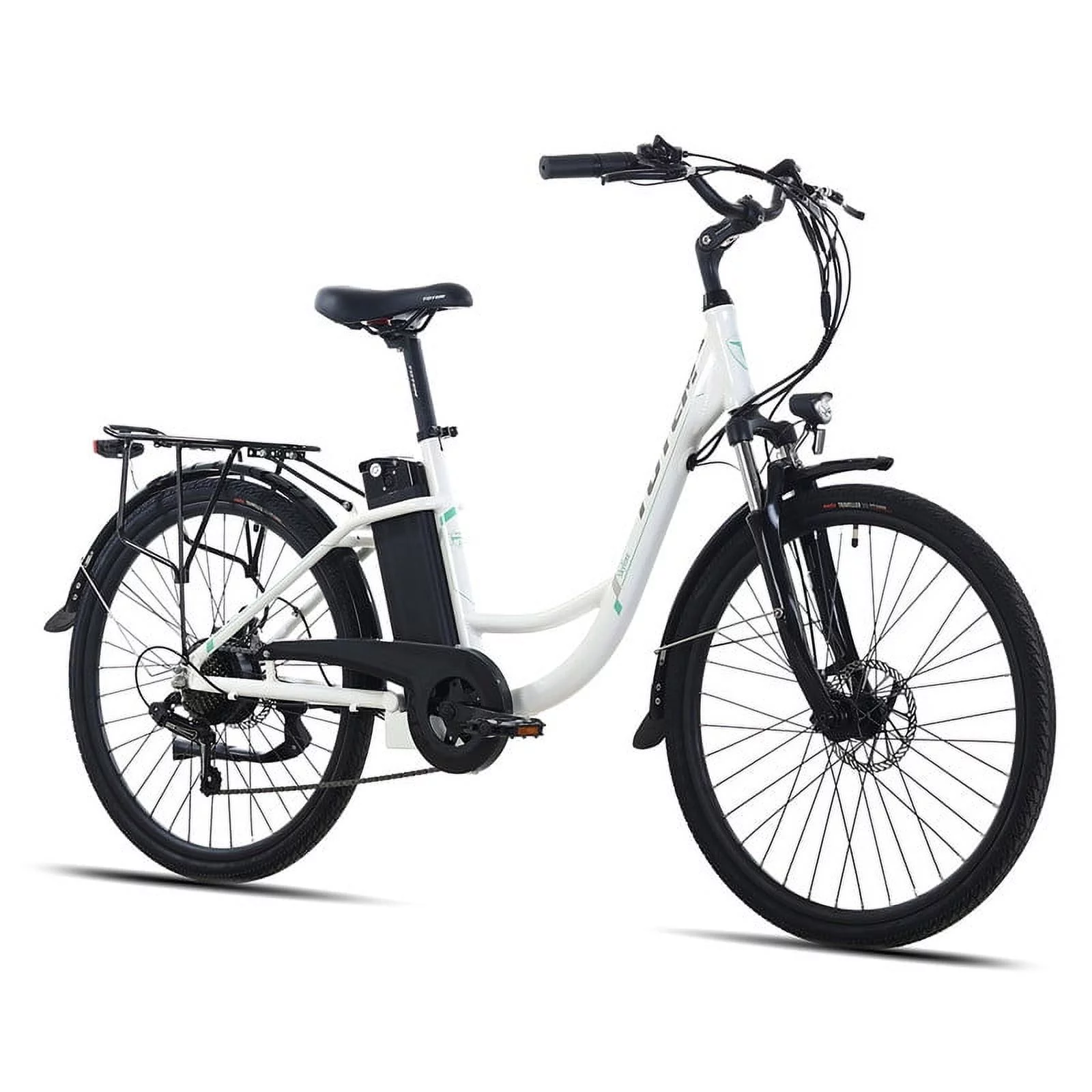 Totem Skyline Electric Bike for Adults, 26” Ebike 350W Powerful Motor, 36V 10.4Ah Removable Battery Electric Cruiser Bike, Shimano 7-SPEED Gears