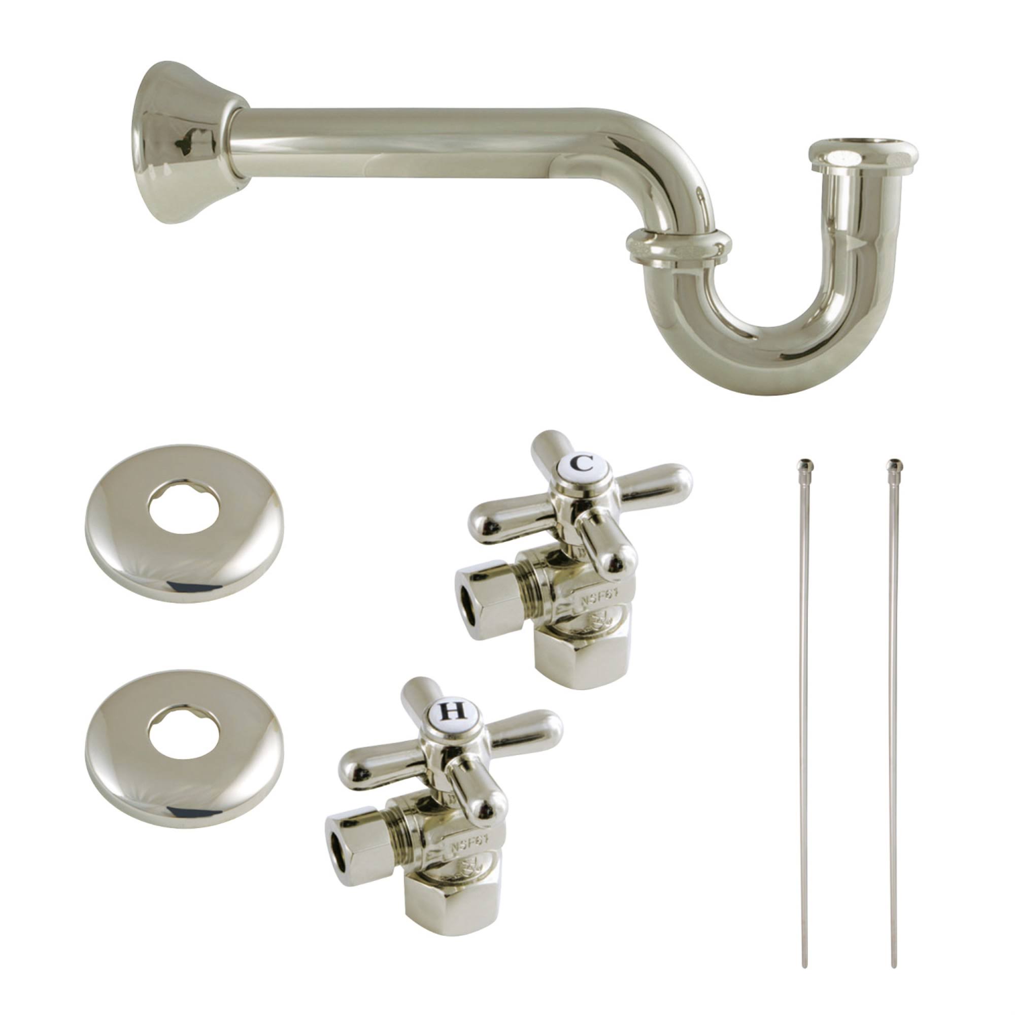 Kingston Brass KPK106P Trimscape Plumbing Supply Kit Combo Polished Nickel