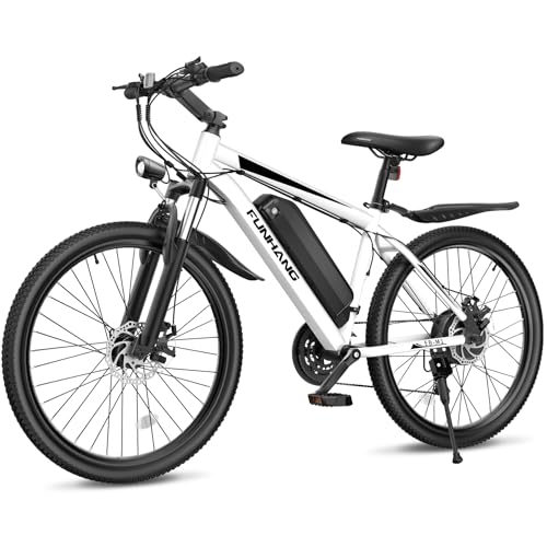 Electric Bike for Adults, 26'' 1000W Peak Ebike, Up to 50 Miles 21.7MPH Electric Mountain Bike with 48V 374.4WH Removable Battery, Adjustable Stem
