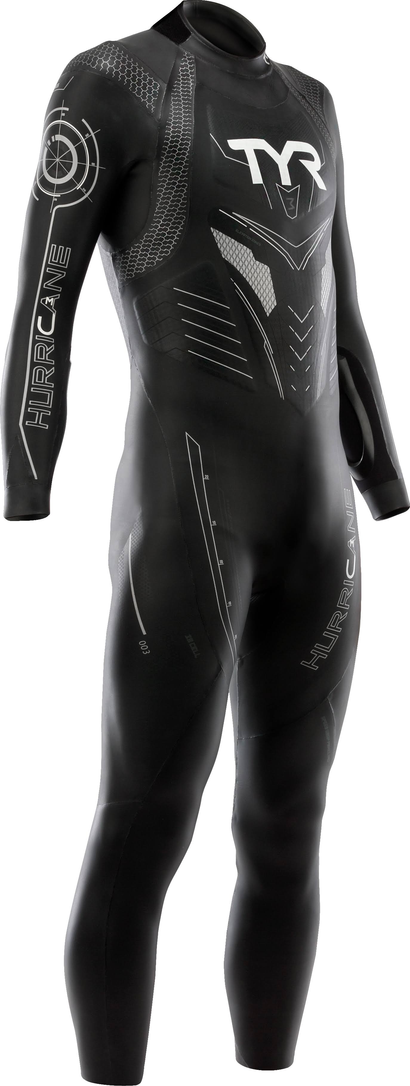TYR Men&s Hurricane Cat 3 Wetsuit-Black/Silver-S