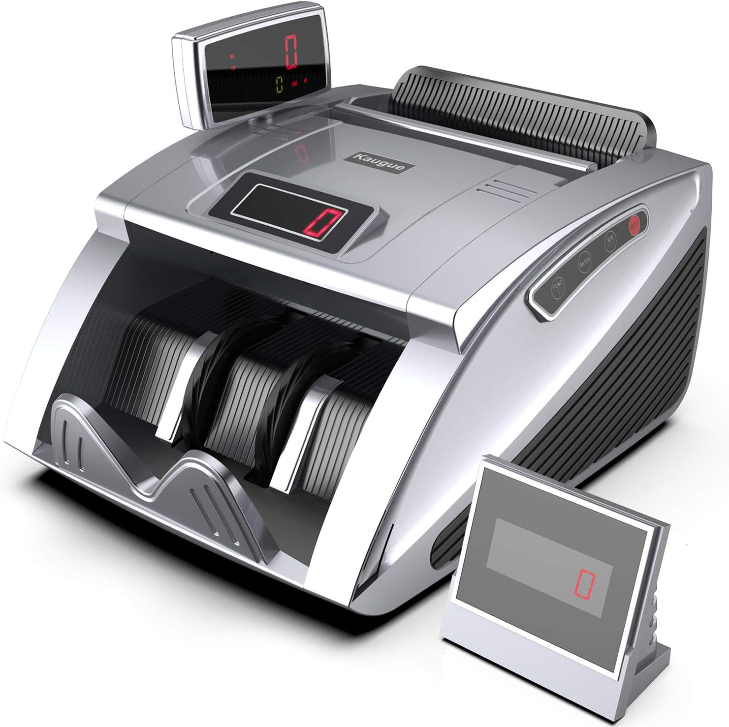 Money Counter Machine with UV/MG/IR/MT, Kaegue Bill Currency Counter Machine, Cash Counting Machine with 9 Modes, 1,200 Notes Per Minute