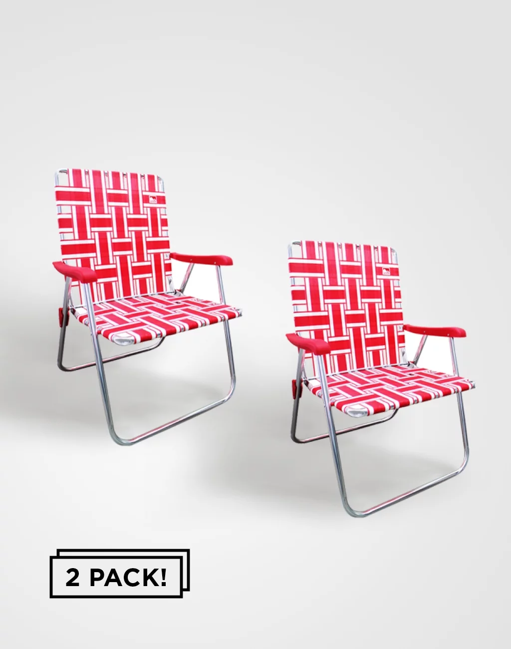 Outdoor Spectator (2-Pack) Classic Aluminum Webbed Folding Lawn / Camp Chair