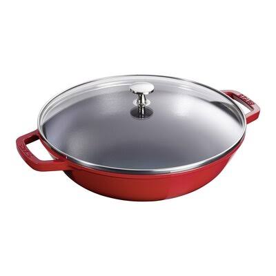 Staub Cast Iron Wok with Lid