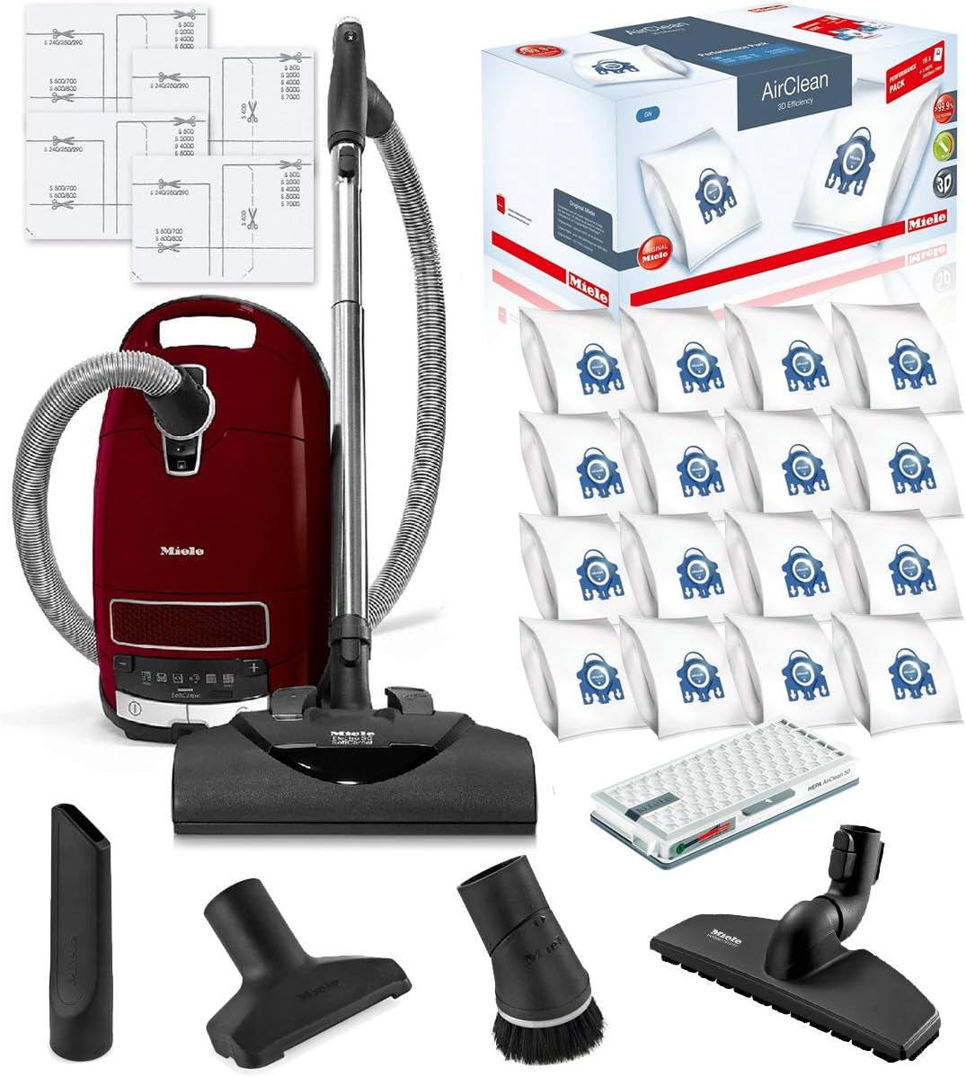 Miele Complete C3 SoftCarpet HEPA Canister Vacuum Cleaner with SEB228 SoftCarpet Powerhead Bundle