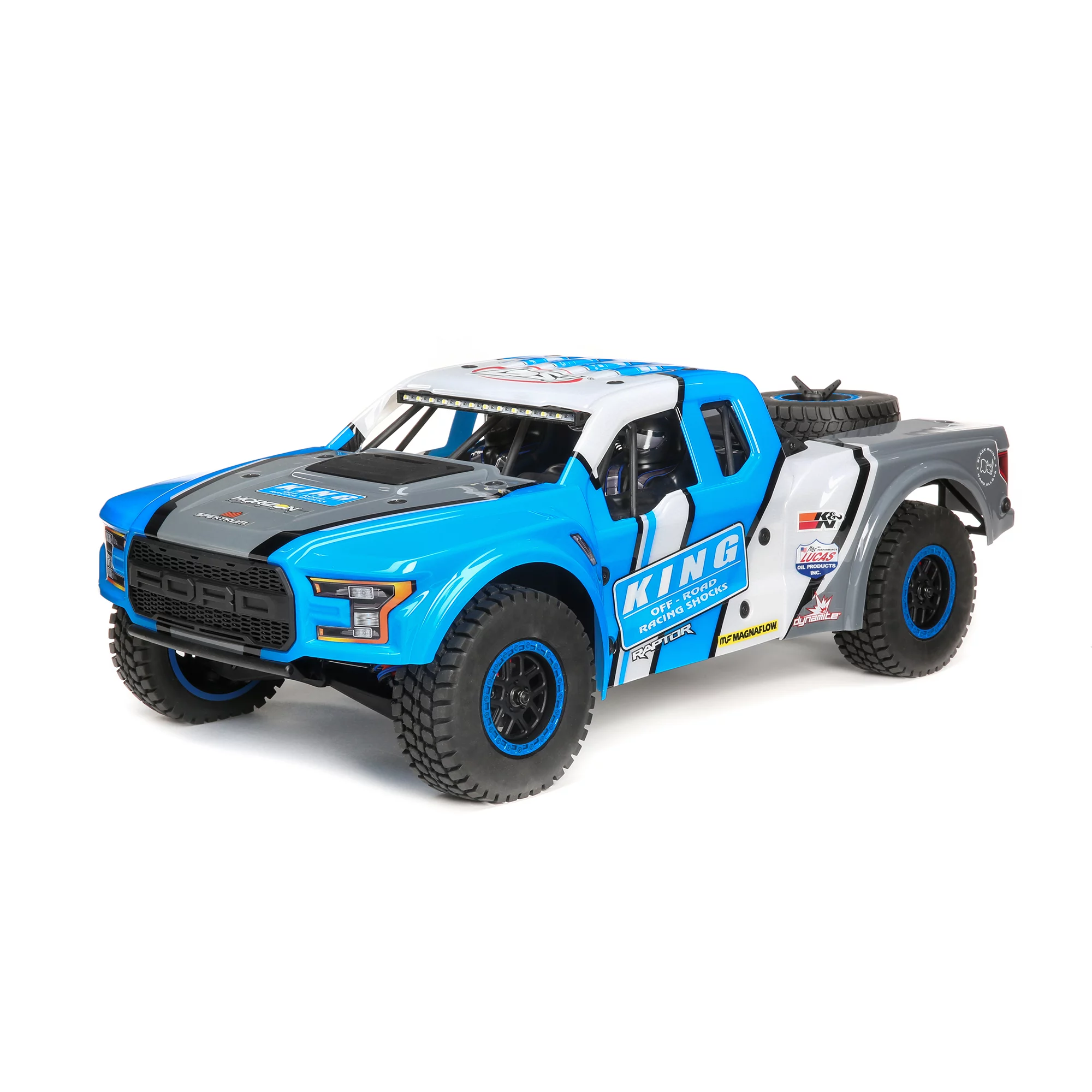 Losi RC Truck 1/10 King Shocks Ford Raptor Baja Rey 4 Wheel Drive Brushless RTR Battery and Charger Not Included with SMART LOS03020V2T1 Cars