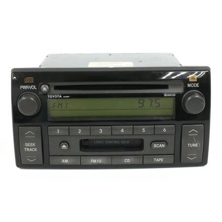 2005-2006 Toyota Camry Receiver Am FM CD Cassette 86120-aa170 Face ID Ad6809 - Refurbished, Gray