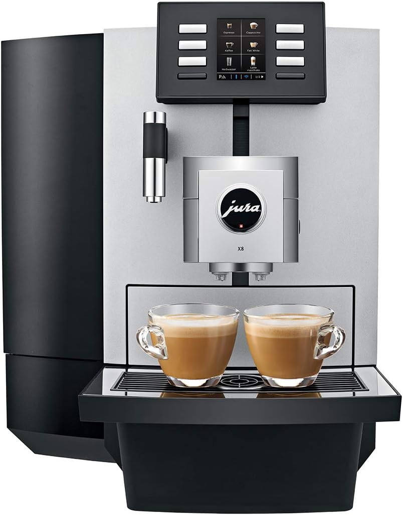 Jura X8 Platinum Automatic Espresso & Cappuccino Machine with Touch Screen