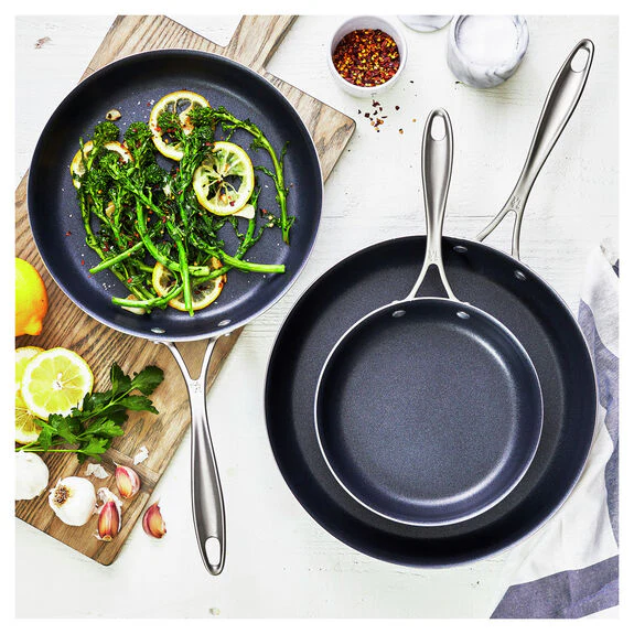 Henckels 3pc Aluminum Nonstick Fry Pan Set, Capri K2 Series