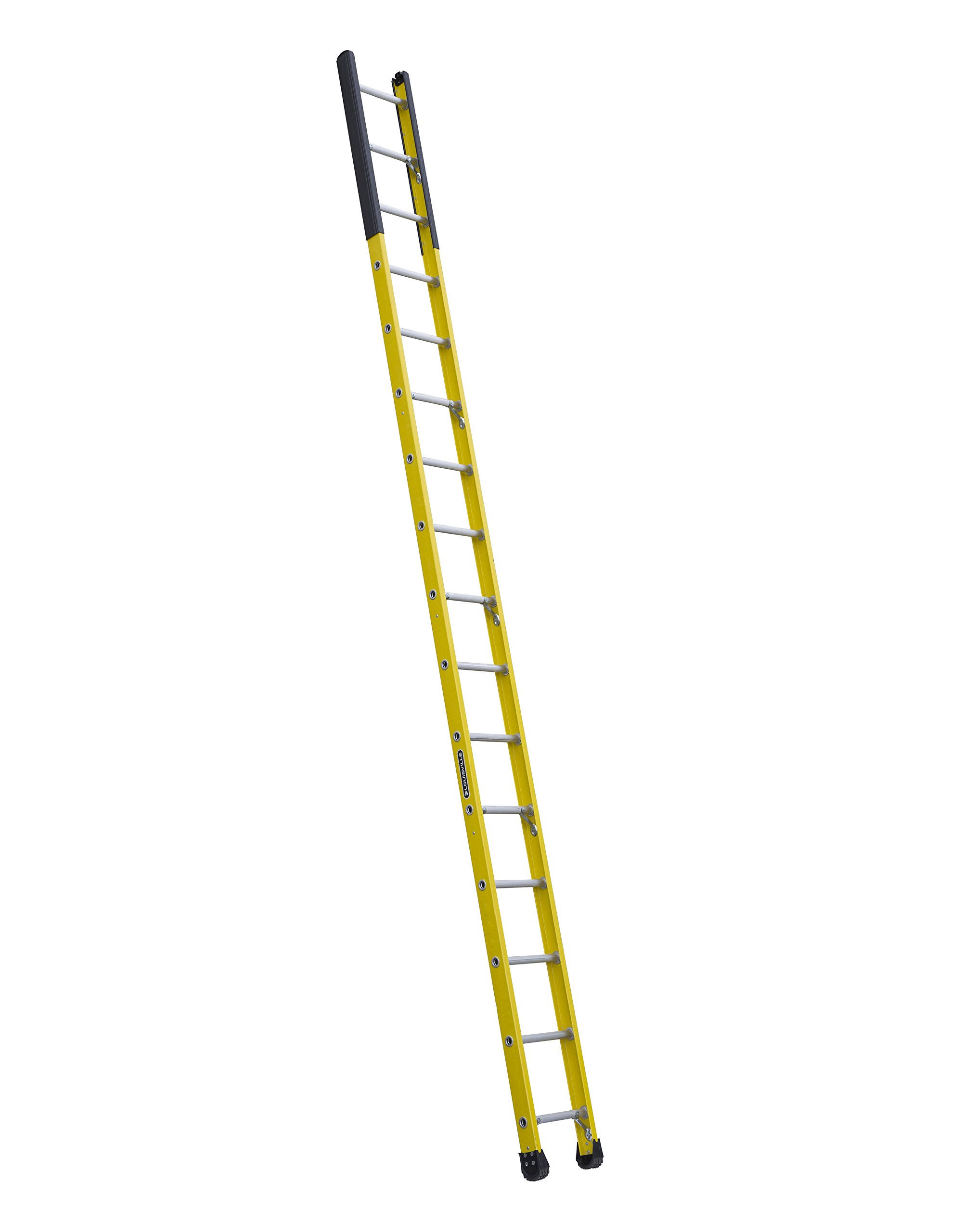 Louisville Ladder FE8916 16 ft. Fiberglass Manhole Ladder, Type IAA, 375 lbs Load Capacity