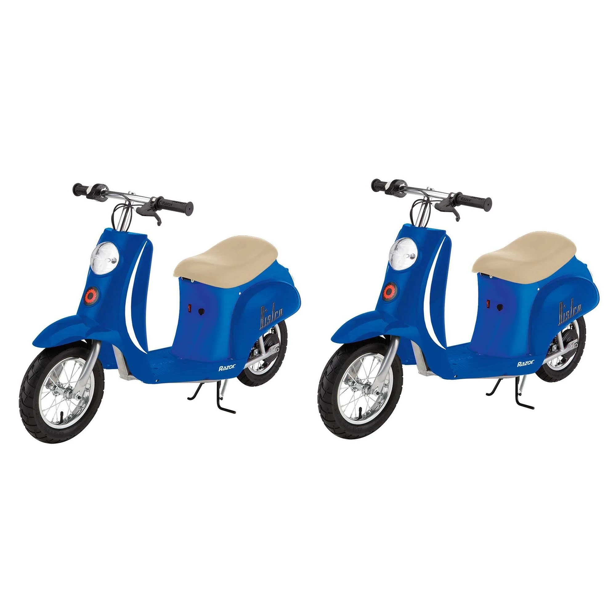 Razor Pocket Mod Miniature Euro 24 Volt 250 Watt Electric Retro Scooter (2 Pack)