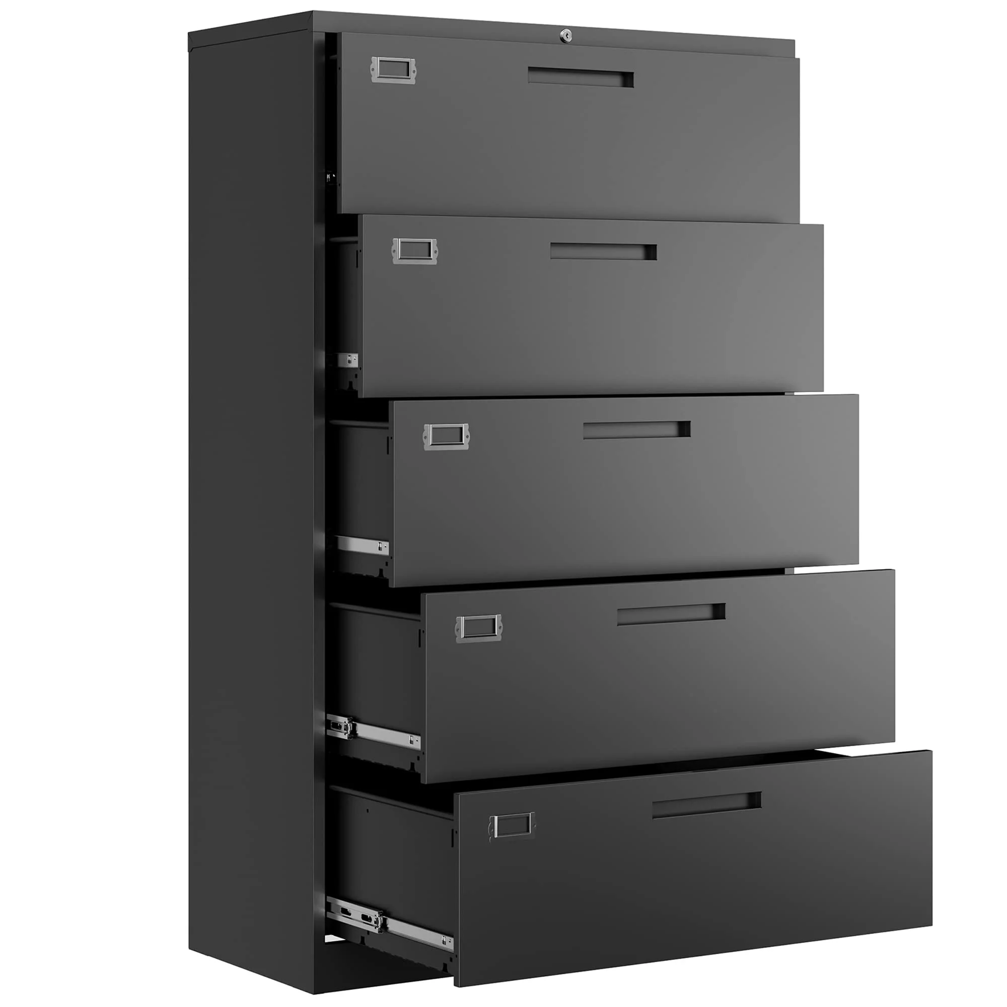 Fesbos 5 Drawer File Cabinet with Lock