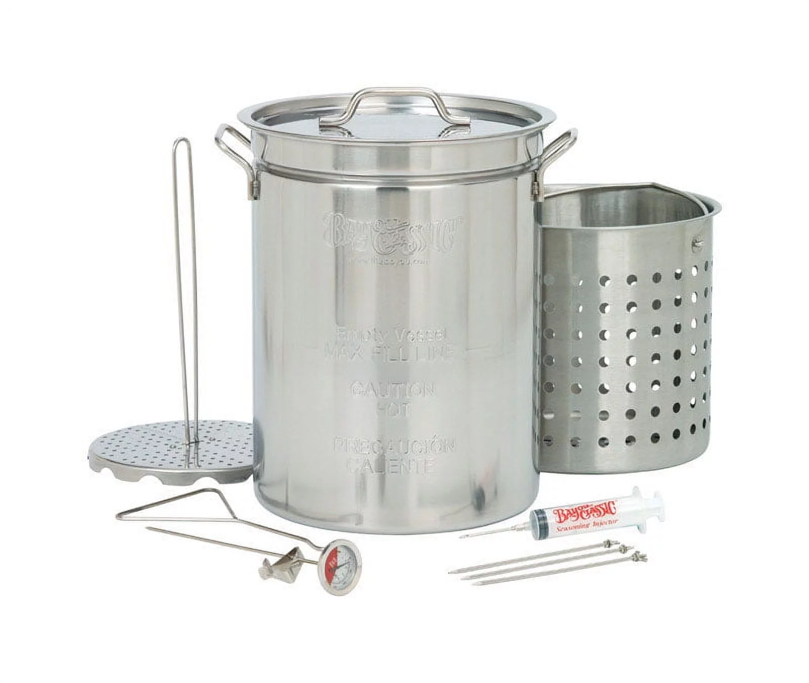 Bayou Classic 1118 32-Quart Stainless Steel Turkey Fryer