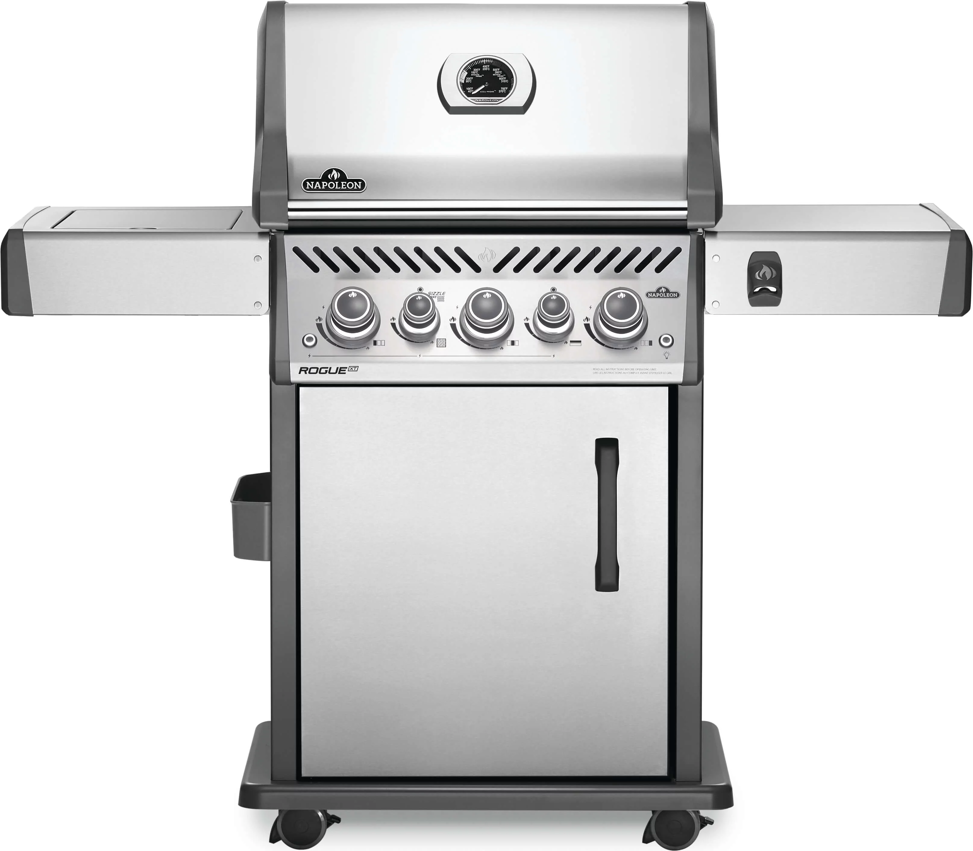 Rogue® SE 425 Natural Gas Grill with Infrared Rear and Side Burners, Stainless Steel