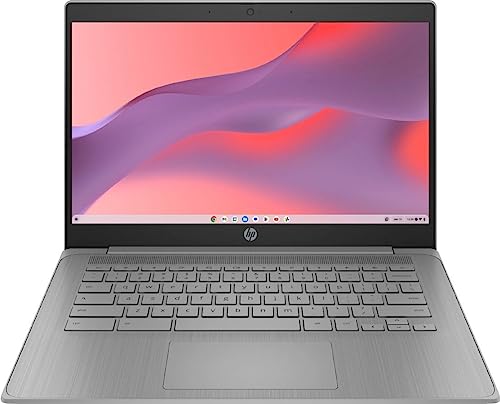 HP 2023 Chromebook Laptop, 14 Inch Display, Intel Celeron N4120 Processor, 4GB RAM, 64GB eMMC, Intel UHD Graphics 600, WiFi, Bluetooth, Chrome OS