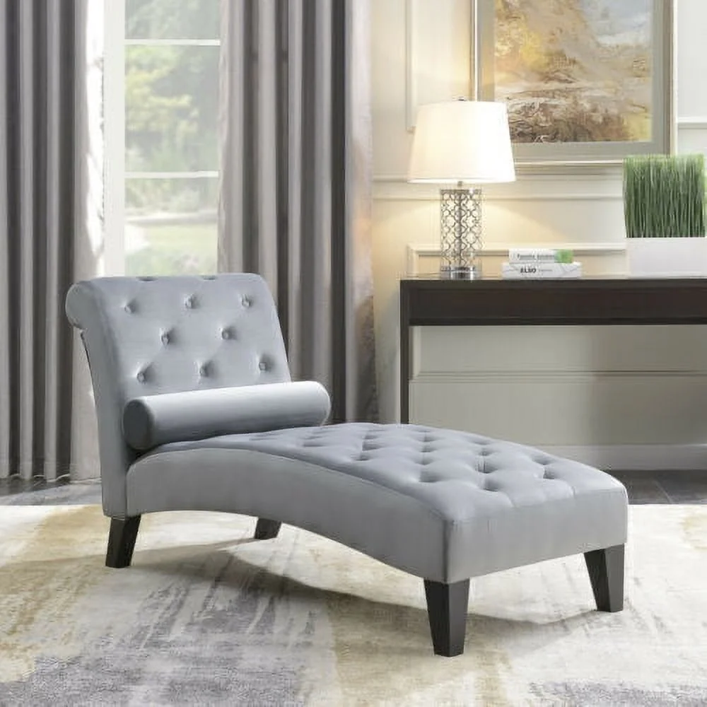 Living Room Button Tufted Chaise Lounge Sofa Leisure Chair Couch