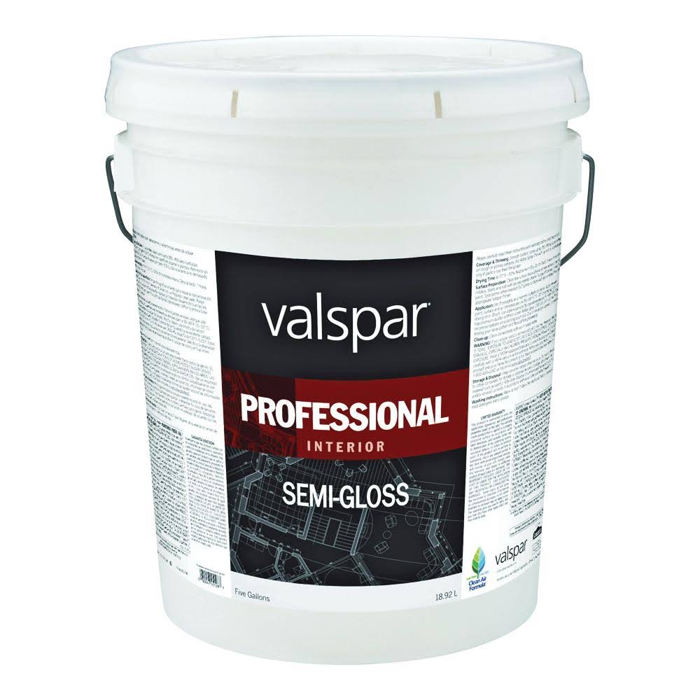 Valspar Semi Gloss Neutral Base Professional Interior Latex, 5 Gallon